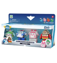 POLI MRT-674 Robocar Poli Mini Transforming Kasabanın Kurtarma Araçları 4lü Set