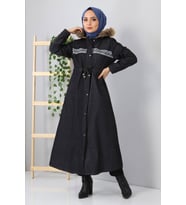 Nakışlı Kot Mont Gri 9492