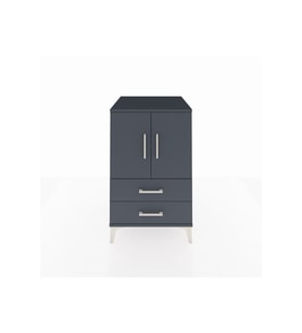 Kronos Komodin 2 Raflı 2 Çekmeceli 2 Kapaklı 60x59x96 Antrasit-Antrasit