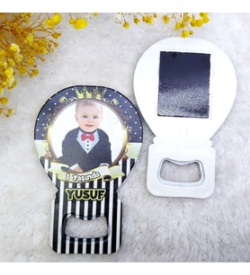 30 Adet Erkek Doğum Günü Magnet  Açacak HDBL48-