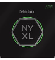 D'Addario NYXL0838 Extra Super Light Elektro Gitar Tel Seti (Takım Tel) 08-38 Kalınlık, Yüksek Karbon Çelik, Kopmaya Ekstra Dayanıklı