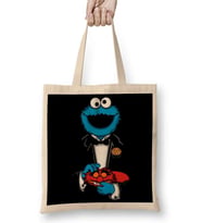 Cookie Monster Phone Case Kurabiye Canavarı Bez Çanta Uzun Saplı