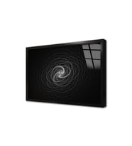 Soyut Grafik Çalışmaları Çerçeveli Cam Tablo