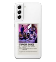 Samsung Galaxy S22 Uyumlu Stranger Things Minimalist Poster Desenli Şeffaf Telefon Kılıfı