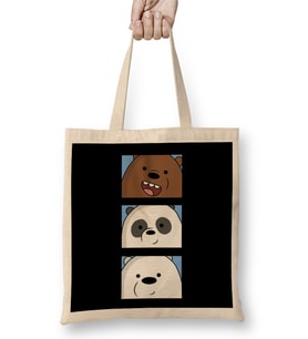 We Bare Bears 020 Bez Çanta Uzun Saplı