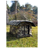 Yuga Kamuflaj Desen Kedi Evi Isı ve Yağmur Korumalı