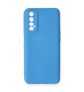 Realme 7 Kılıf Nano İçi Kadife Silikon - Mavi