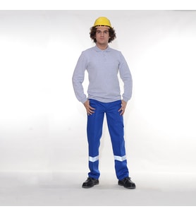 Kargo Pantolon 16/12 Gabardin Reflektörlü Sax (Renksiz)