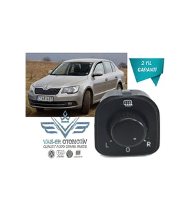 Skoda Superb 2013-2015 Uyumlu Dikiz Ayna Ayar Kumanda Düğmesi 3t0959565