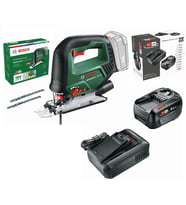 Bosch advanced saw 18V-140 solo dekupaj testere 0603013000 + Bosch 18V 4Ah akü + şarj aleti 1600A031