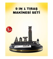 Mey İthalat® 9’u 1 Arada Bakım Seti Güçlü Motorlu Saç Sakal Burun Kulak Trimmer