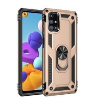 Galaxy M51 Kılıf Sofya Yüzüklü Kapak - Gold