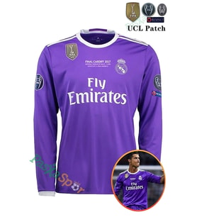 Real Madrid 2017 Cardıff Şampiyonlar Ligi Finali Uzun Kol Ronaldo Formas