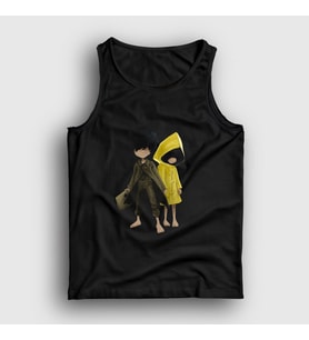 Presmono Unisex Siyah Mono And Six Little Nightmares Atlet 160081tt