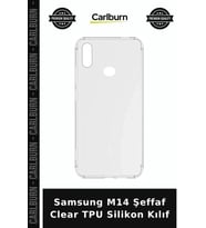 Samsung M14 Şeffaf Clear TPU Silikon Kılıf Telefon Örtüsü Cihaz Koruma Cep Koruyucu