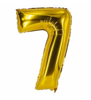 7 yaş gold balon 100 cm folyo rakam