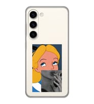 Samsung Galaxy S23 Uyumlu Alice Tasarımlı Şeffaf Telefon Kılıfı