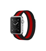 Apple Watch 38mm Metal Mıknatıslı Kordon - Siyah-Kırmızı