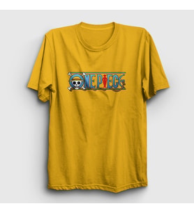 Presmono Unisex Sarı Anime One Piece T-Shirt 134894tt (Sarı)