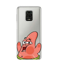 Redmi Note 9 Pro/Note 9S Uyumlu Patrick Star Desenli Şeffaf Telefon Kılıfı