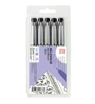 Zig Millennium Teknik Çizim Kalemi 5'li Set SİYAH 