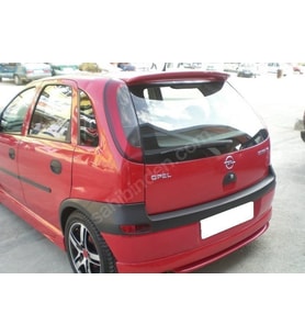 Opel Corsa Uyumlu C Spoiler + Spoon (Fiber) (Renksiz)