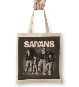 Music Cover Saiyans Bez Çanta Uzun Saplı