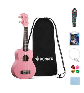 Donner DUS-10k Soprano Ukulele Başlangıç Seti