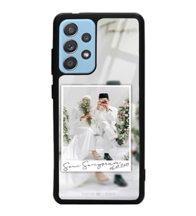 Samsung A52 Uyumlu Notlu Polaroid Çerçeve Tasarımlı Glossy Telefon Kılıfı