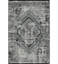 Eliana Home Baskılı, Yıkanabilir Kaymaz Taban Salon Halısı LNA0562 100x150 cm (Siyah)