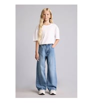 Defacto Straight Wide Açık Mavi Kız Çocuk Jean Pantolon I4477A8/NM39