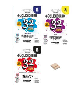 LGS 8. Sınıf Güçlendiren Matematik Fen Bilimleri ve Türkçe 3lü Haftalık Denemeleri