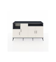 Kronos Konsol 5 Raflı 4 Kapaklı 176x59x99 Antrasit-Aytaşı/Antrasit