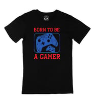 Kırmızı To Be A Gamer Siyah Tişört