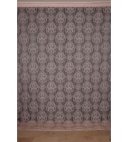 ÖRÜMCEK  MODEL PUDRA RENK İP PERDE HAZIR DÜĞMELERİ DİKİLMİŞ İP PERDE 300*280 cm