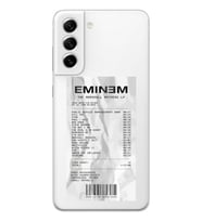 Samsung Galaxy S22 Uyumlu Eminem Tasarımlı Şeffaf Telefon Kılıfı