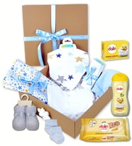 Yeni Doğan Erkek Bebek Muslin Battaniye, Muslin Önlük, Alt Pijama, Üst Bady (Aynı Gün Kargo !)