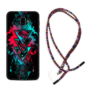 Samsung J6 Plus J7 Prime J7 Pro M20 Kılıf Boyun Asklı Rasta Silikon Down 1719