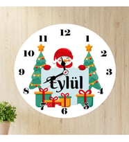 Yılbaşı Temalı İsimli Yılbaşı Duvar Saati