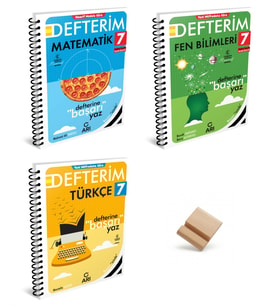 Arı 7. Sınıf 2027 Maarif Defterim Matematik Fen Bilimleri ve Türkçe 3lü Set + Telefon Standı