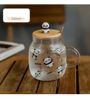 Livava Sevimli Panda Cam Kupa, 14x9