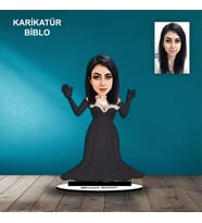 KİŞİYE ÖZEL KADIN PRENSES TASARIMLI KARİKATÜR BİBLO B91