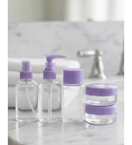 Seyahat İçin 5’li Şeffaf Kozmetik Şişe Seti 30 ml