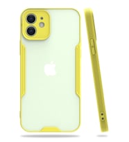 Durukar® iPhone 12 Kılıf Platin Silikon - Sarı