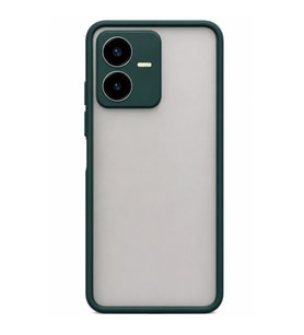 Vivo Y22 2022 Kılıf Montreal Silikon Kapak - Koyu Yeşil