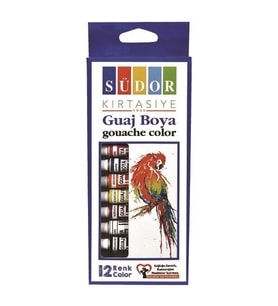 Südor Guaj Boya Seti 12 Renk 8,5 ML SD575 Ücretsiz Kargo