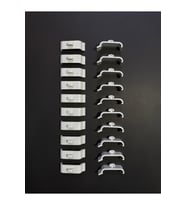 Zebra & Stor Perde 4.5 cm Plastik Portray 20 Adet Beyaz (Beyaz)