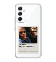 Samsung Galaxy A54 Uyumlu Hızlı ve Öfkeli Minimalist Poster Desenli Şeffaf Telefon Kılıfı