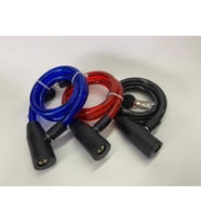 KNT 12 MM 80 CM ANAHTARLI KİLİT 3 FARKLI RENK SEÇENEKLİ KIRMIZI