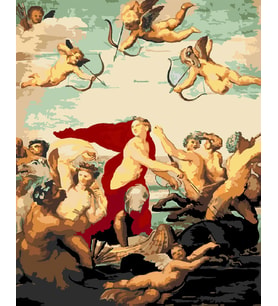 Rafael Galatae Zaferi Sayılarla Boyama Seti 40x 50 cm (Tuvale Gerili)